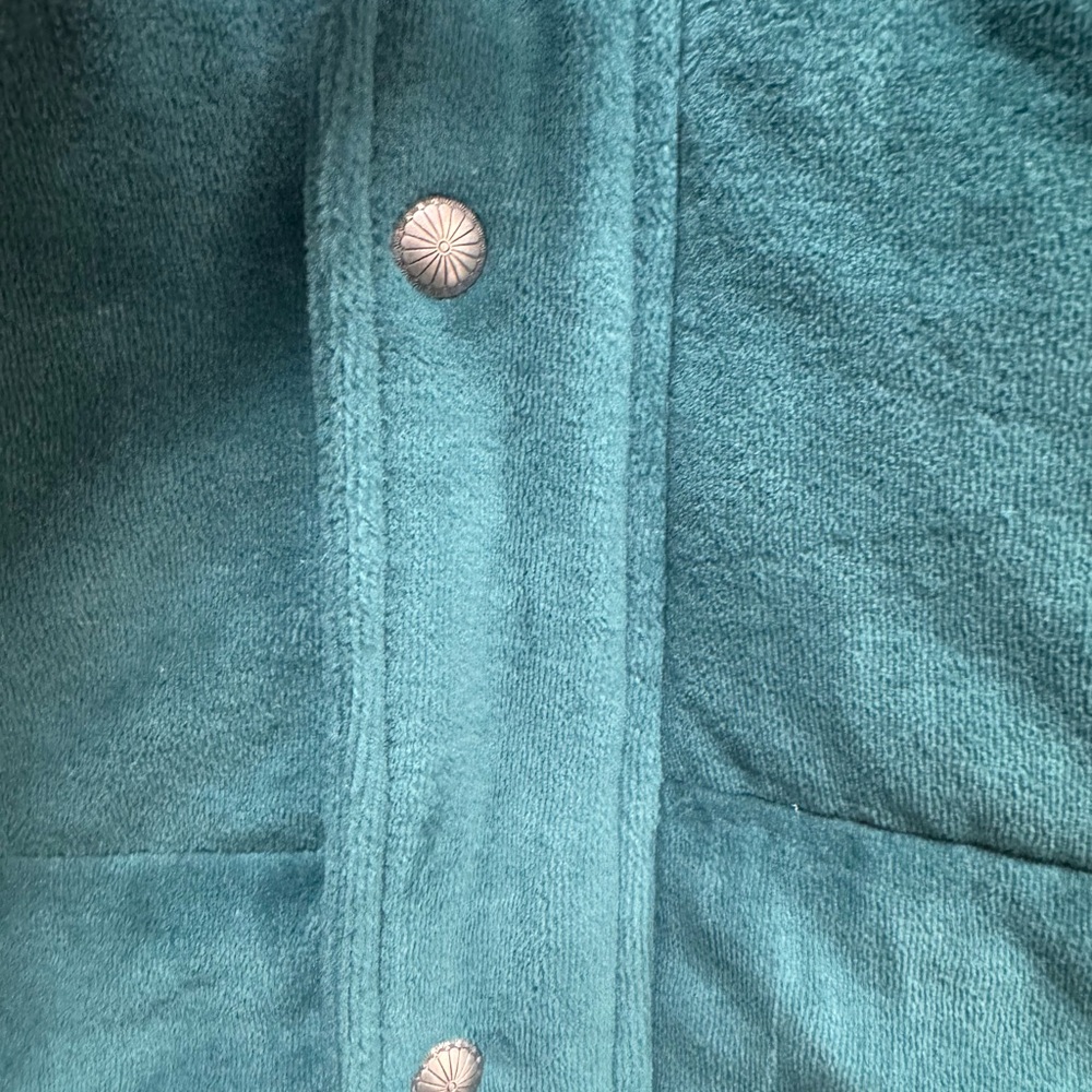Hooey western teal hooded vest - Picture 3 of 6